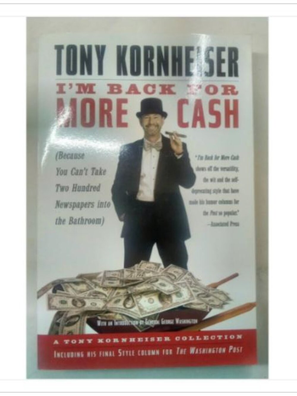 I'm Back for More Cash A Tony Kornheiser Collection Villard Books 2002 PB